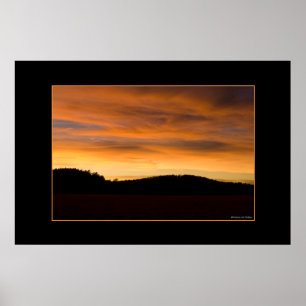 Prairie Hills At Sunset Poster