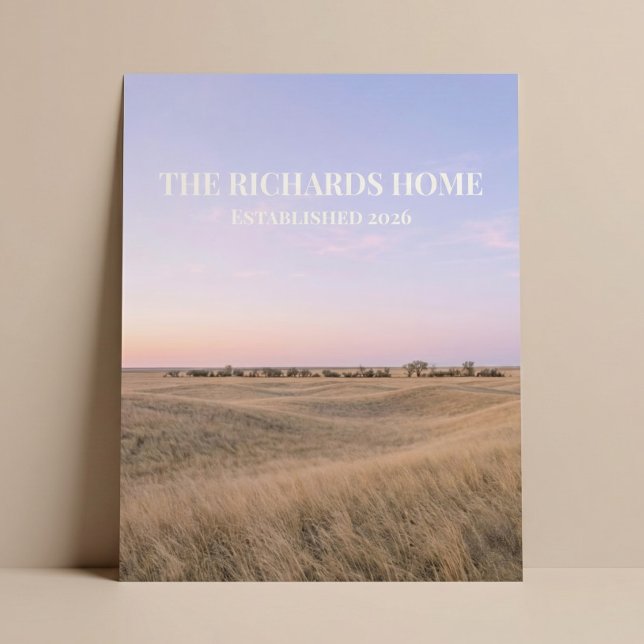 Prairie Horizon Custom Name Poster (Creator Uploaded)