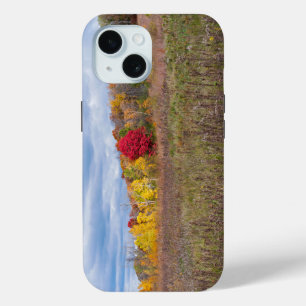prairie landscape in autumn at afton state park iPhone 15 case