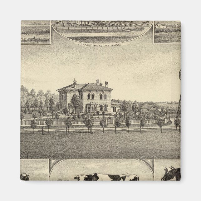 Prairie Lawn Farm, Nebraska Magnet (Front)