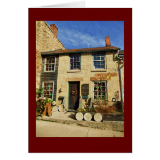 Prairie Oak Artican Facade with Burgundy Border