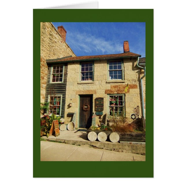 Prairie Oak Artican Facade with Green Border (Front)
