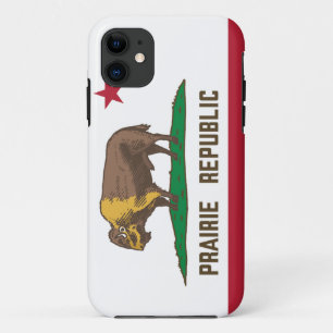 Prairie Republic Bison Flag Great Plains iPhone 11 Case