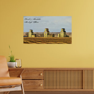 Prairie Sentinels Mossleigh Alberta Poster