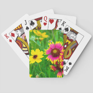 Prairie wildflowers in Hill Country Playing Cards
