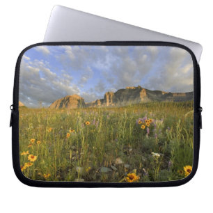 Prairie Wildflowers in Many Glacier Valley at Laptop Sleeve