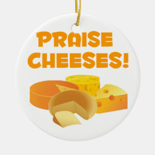 Praise Cheeses! Ceramic Tree Decoration