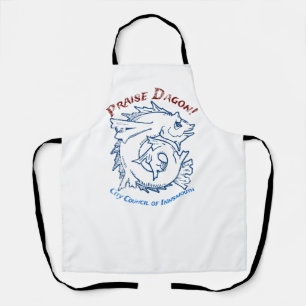 Praise Dagon Innsmouth Lovecraft Fish Horror Apron