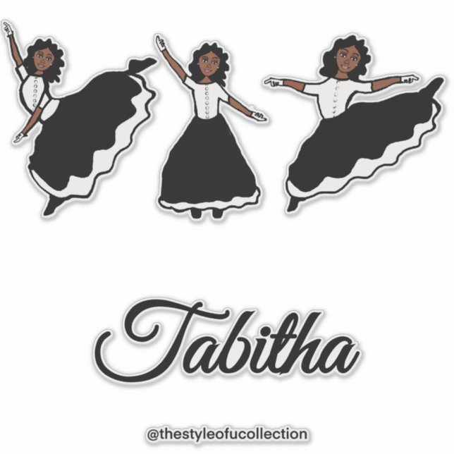 Praise Dancer BW #1 Sticker (Front)