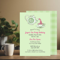 Praise God Green Teapot with Scripture Tea Party