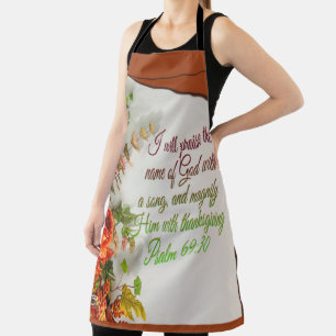 Praise him With Thanksgiving  Apron