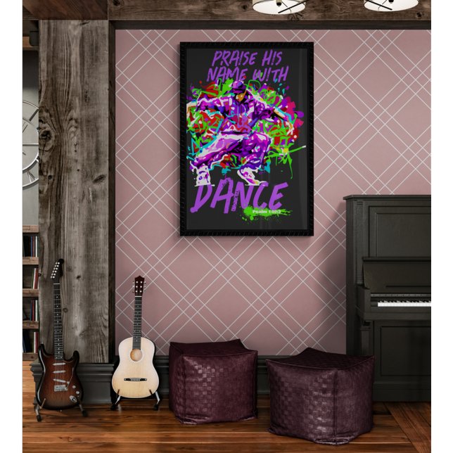 Praise His Name With Dance Christian Faith Poster (Creator Uploaded)