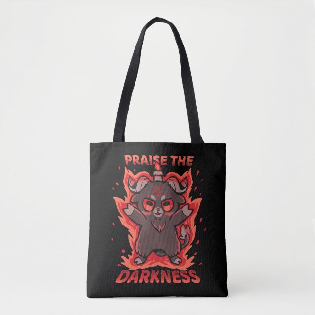 Praise the Darkness Tote Bag (Front)