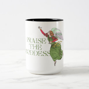 Praise the Goddess! Two-Tone Coffee Mug