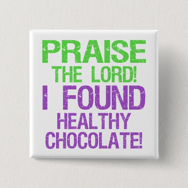 Praise the Lord 15 Cm Square Badge (Front)