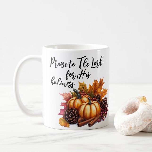 Praise The Lord Coffee Mug (With Donut)