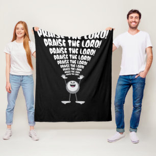 Praise The Lord Emoji Fleece Blanket
