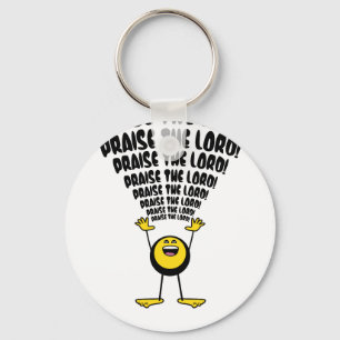 Praise The Lord Emoji Key Ring