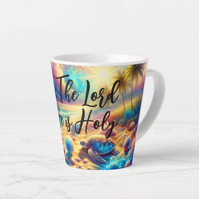 Praise The Lord Latte Mug (Right Angle)