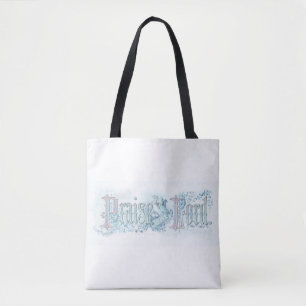 "Praise the Lord" Pastel Seafoam Green & Aqua Blue Tote Bag