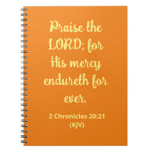 Praise The LORD Thanksgiving  Notebook