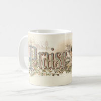 "Praise The Lord" Vintage Christian Art muted tone