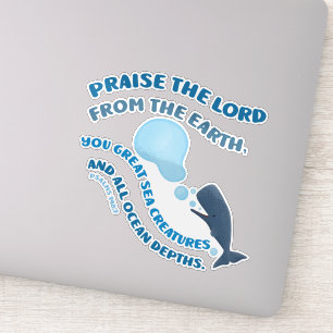Praise the Lord whale bible verse psalms christian