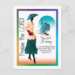 Praised the Lord Postcard
