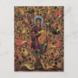 Praises of the Theotokos Orthodox Christian Icon Postcard