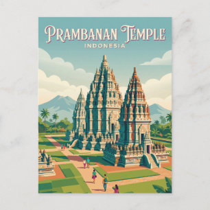 Prambanan Temple Indonesia Postcard