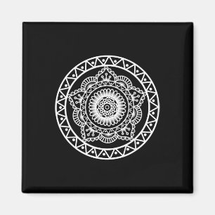 Prana Art Mandala Sacred Geometry Vibration Piece  Magnet