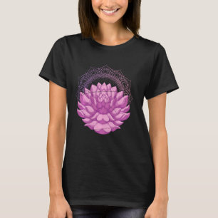 Prana Yoga Flow Meditation Flower Blossom Mandala T-Shirt