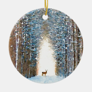 Prancer Ceramic Ornament