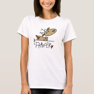 Prancer Reindeer Christmas T-shirts and Gifts