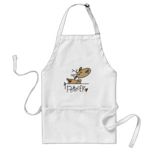 Prancer Reindeer Christmas T-shirts and Gifts Standard Apron