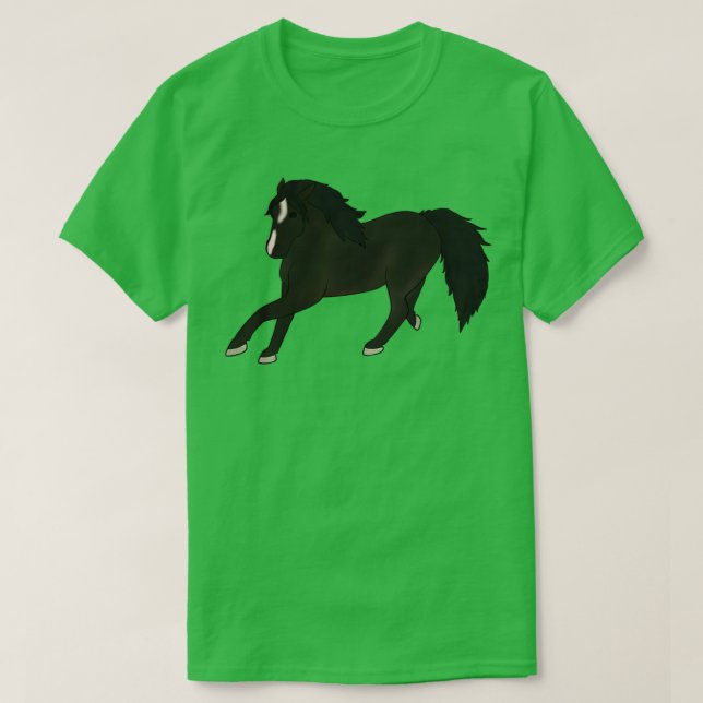 Prancing American Shetland T-Shirt (Design Front)