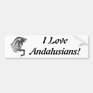 Prancing Andalusian Bumper Sticker