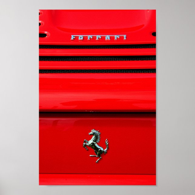 Prancing Horse Italian Sports Car Poster (Front)