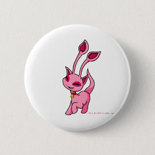 Prancing pink Aisha 6 Cm Round Badge