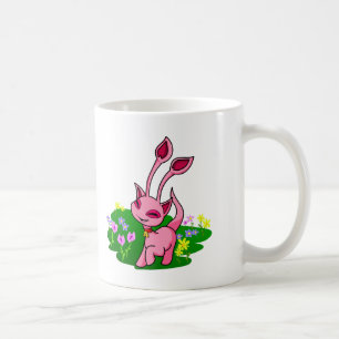 Prancing pink Aisha through flowers Coffee Mug