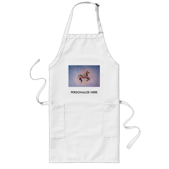 PRANCING PONY CAROUSEL LONG APRON (Front)