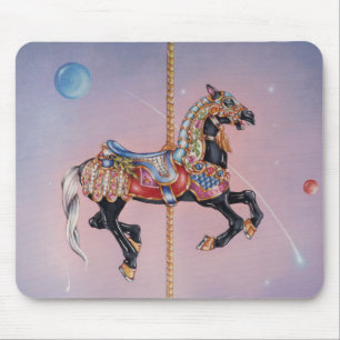 PRANCING PONY CAROUSEL MOUSE PAD