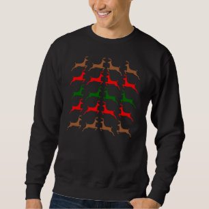 Prancing Reindeer Ugly Holiday christmas sweater s