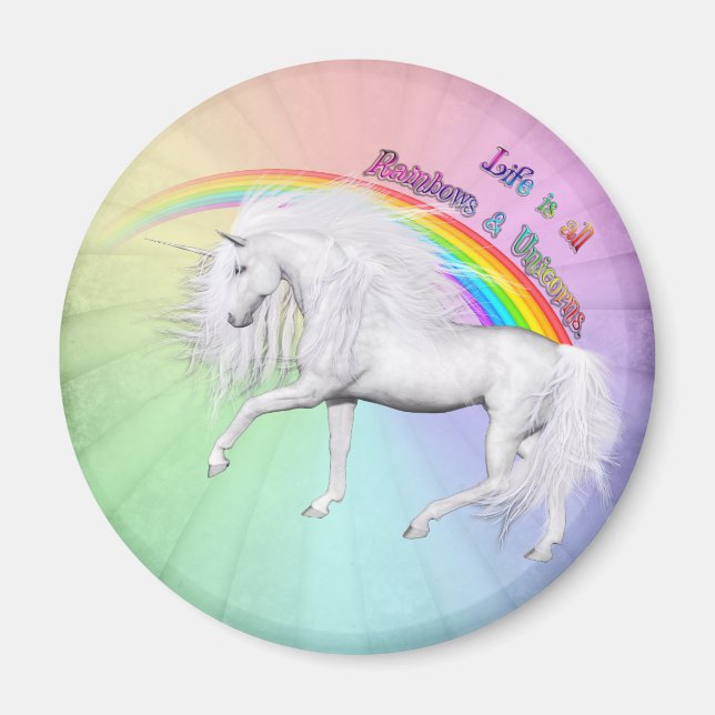 Prancing Through Positivity Magnet (Front)
