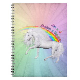 Prancing Through Positivity Notebook