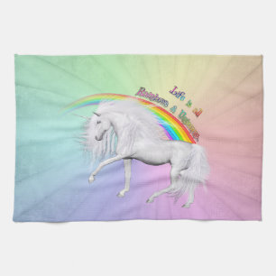 Prancing Through Positivity Tea Towel