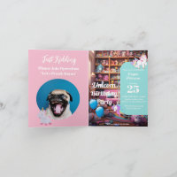 Prank Birthday Invite, Unicorn Love, custom Party