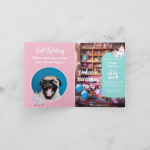 Prank Birthday Invite, Unicorn Love, custom Party