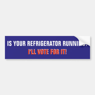 Prank Call Candidate Red White and Blue Bumper Sticker