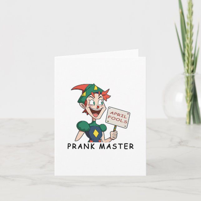 Prank Master - An April Fools Design Card (Front)